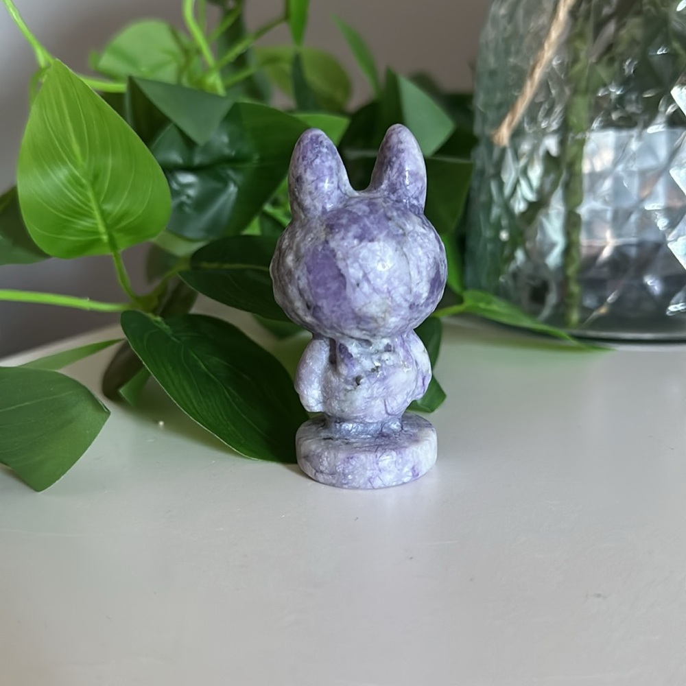 Purple Howlite Labubu - Picture 3 of 5